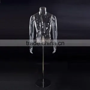 PC Male Mannequin Transparent Mannequin Hollow Out Mannequin Photography Mannequin thumbnail-2