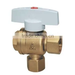 Brass Three-way Ball Valve(for Heated-air Use) thumbnail-1