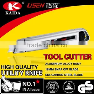 3pcs Blades Utility Knife Trapezoid Blade Zinc Alloy Fixed Blade OEM Utility Cutter thumbnail-3