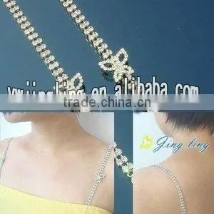 2012 Lastest Rhinestone and Crystal Butterfly Bra Strap Shoulder Pads thumbnail-1