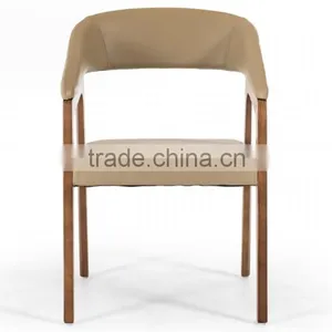 Modern Unique Design Leather Armchair Kitchen Chair HDAC1073 thumbnail-2