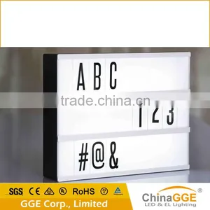 Cinema Light up Sign Box With Changeable Colored Letters,symbols and Numbers thumbnail-3
