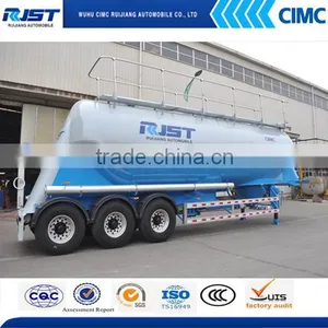 CIMC Aluminum Alloy Vertical Powder Tank Semi Trailer/powder Tank Trailer/bulk Cement Tank Trailer thumbnail-3