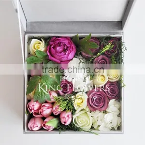 Dedicate and Fancy Square Foldable Flower Box (ZJ-60056-007) thumbnail-1