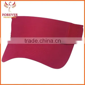 2016 New Design Visor Cap Cotton Mesh Sides Closure With Elastic Pull Tag Visor thumbnail-5