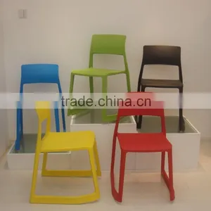 Outdoor Anti-UV Plastic Chairs Stackable Patio Garden Home Picnic Party Chairs for Sale thumbnail-5