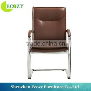 High Quality Updated Modern Orange Leather Conference Chair thumbnail-1