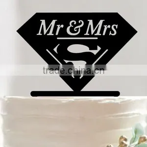 Just Arrival Wedding Acrylic Cake Topper Silhouette Bride and Groom Decoration thumbnail-3