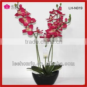 Plastic Fabric Orchid Flower Decorative Artificial Flower thumbnail-1