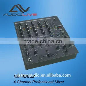 Professional Power Amplifier Digital Multi Player Controller 4-Channel Dj Mixer Usb dj thumbnail-1