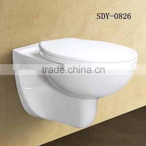 Ceramic Sanitary Ware Wall Hung Toilet Bowl Wall Mounted wc Toilet Seat Supplier's Choice thumbnail-1