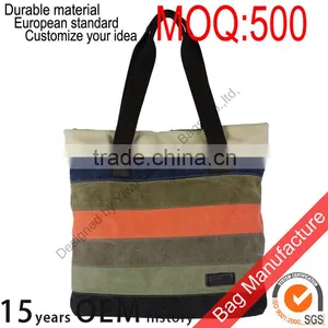 High Quality Recyclable Cotton Carry Bag / Tote Bags for Shopping Women thumbnail-3