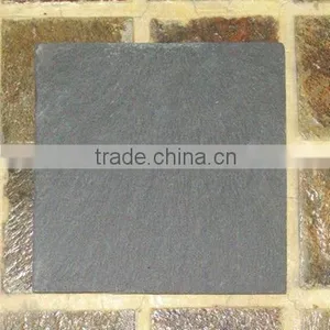 Chinese Square Drinking Black Slate Coaster Placemat thumbnail-1