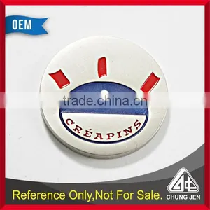Best Selling Soft Enamel/ Cloisonne Laser Logo Nickel Metal Trolley Token thumbnail-1