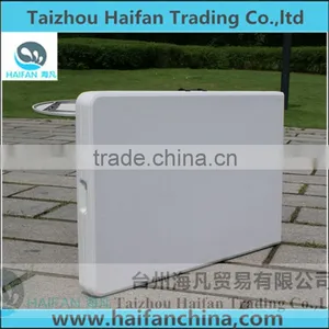 240cm Plastic Folding in Half Table for Restaurant and Hotel/office Table for Meeting or Study thumbnail-1