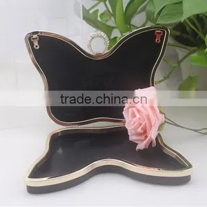 Butterfly Shape Ladies Dressing Case Purse Frame Box Clutch Frames thumbnail-3