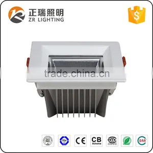 Hotel Project 12W Recessed Square COB LED Downlight With Bridgelux Chip and Lifud Driver thumbnail-2