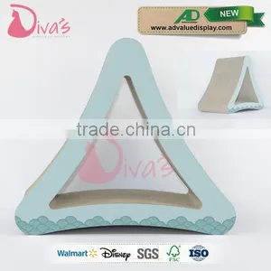 China Supplier Trangle Three Sides Corrugated Cardboard Cat Scratcher Best Cat Scratch Post Quality Choice thumbnail-3