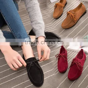 New Arrival Female Shoes Flat Heel Round Toe Shoes Women Loafers Casual Flat Four Seasons Shoes Free Shipping thumbnail-1