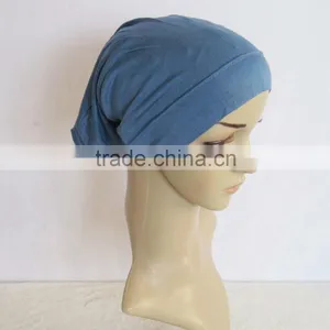 Wholesale New Fashionable Hijab Tube Turban Hats Muslim Cap Plain Bonnet thumbnail-4