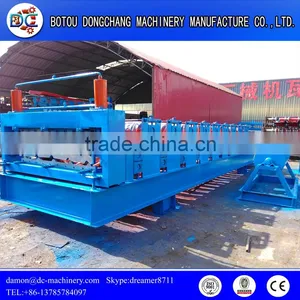 Color Steel Glalvanized Corrugated Trapezoidal Metal Sheet Roofing Sheet Machine ,double Layer Roof Sheet Roll Forming Machine thumbnail-1