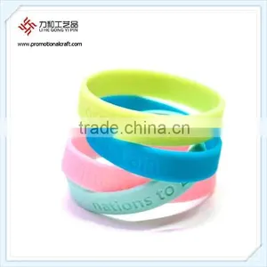 Filled Color Silicon Wrist Band For Adults thumbnail-1