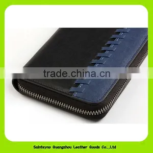 16908 Wholesale Zipper Classic Mens Rfid Wallet Genuine Leather thumbnail-5