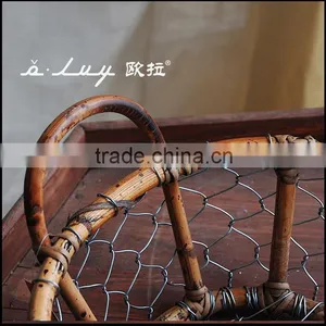 Oval Shape Metal Storage Basket With Long Handle thumbnail-5
