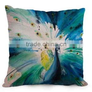 Peacock Cushion Covers Ethical Style Pillows Cases 6Styles Rectangle Sitting Room Besroom Decoration Sofa Pillowcase Gift thumbnail-3