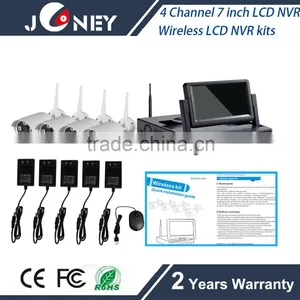 4 Channel Wireless Nvr Kit With 4ch 7 Inch Lcd Nvr thumbnail-1