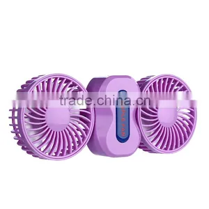 Couple Fan Rotate Foldable Double Fans Heads Handheld Rechargeable Portable Mini Usb Fan thumbnail-4