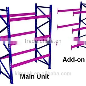 Heavy Duty Industrial Rack Shelving For Manufacturer Bulk Goods Steel Shelving Rack , Heavy Duty Racking With Steel Board / Wood thumbnail-3