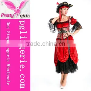 New Design Deluxe Royal Red Queen Costume Fancy Dress Costumes thumbnail-6