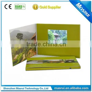 Uk Popular 4.3" Ultra-thin LCD Video Greeting Card LCD Video Brochure Digital Video Catalogue thumbnail-1