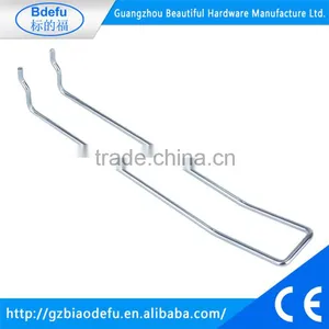 Adjustable Euro Peg Hook - Chrome Euro Hook for Peg Panels thumbnail-1