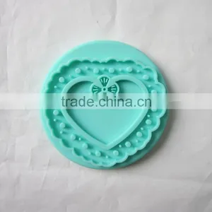 Food Grade Dia.7.5cm Silicone Cookie Stamp in Heart Design thumbnail-5