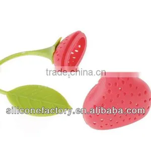 Hot Sell Strawberry Design Silicone Tea Infuser thumbnail-1