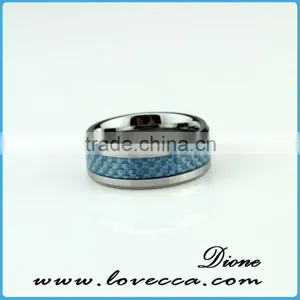 Top Quality Custom Men Stainless Steel Inlay Carbon thumbnail-3