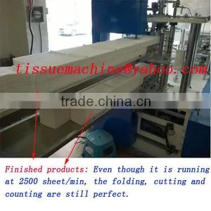 Fastest 2500 Piece Italy Design Embossing Printing Automatic High Speed Quarterfold Napkin Machine thumbnail-6