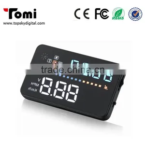 Car HUD A3 3.5 Inch Screen GPS Head Up Display With Speedometer Kmh/MPH Speeding Warning Compass Compatible For OBD1 OBD2 Car thumbnail-4