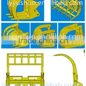 OEM SDLG Wheel Loader Series Attachments Bucket/Pallet Fork/Snow Plow/Grass Grapple/Log Grapple For Sale thumbnail-5