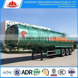 China Factory Direct Sale Fuel Tanker Trailer Dimension, High Capacity Oil Tank Semi Trailer Price thumbnail-3