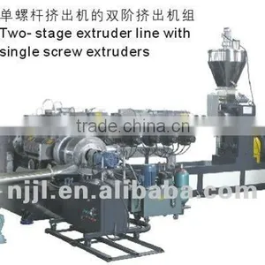 Two Stage Extruder Line With Single Screw Extruder thumbnail-1