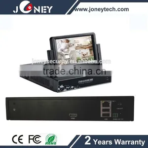 330 Degree Angle Embedded LINUX 7 Inch Monitor P2P CCTV Security H 264 8CH NVR thumbnail-1
