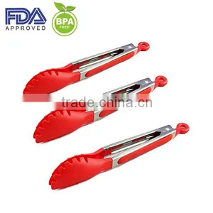 Silicone Ice Tongs, Bread Tongs, Non-stick and Colorful Food Tongs thumbnail-4