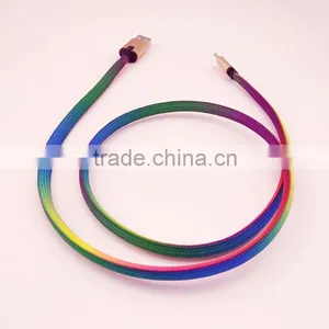 High Speed Cheap Shoelace LED Light USB Cable ,type-c to Usb Glowing Cable for Phone thumbnail-2