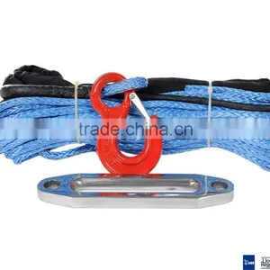 11mm x 30meters Synthetic Winch Rope With Hook for 4x4/4wd/atv/utv/suv/offroad thumbnail-3