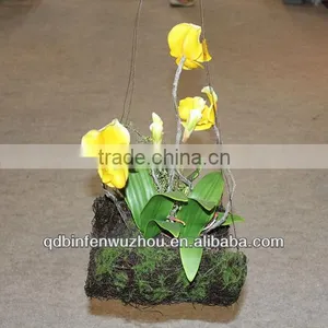 Artificial Latex Slipper Orchids Flowers,Artificial Hanging Slipper Orchids thumbnail-1