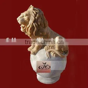 Stone Lion Animal Statue thumbnail-1