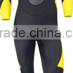 Men' Long Sleeve Yellow and Black Neoprene Surfing and Full Body Wetsuit thumbnail-1